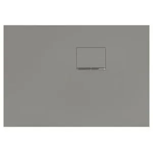 V&B; Bac à douche Squaro Infinity 100x70x4 cm, gris, installation d'angle contre mur droite ; Ville…