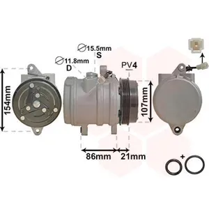 VAN WEZEL Compresseur, climatisation pour DAEWOO: Matiz (Ref: 8100K079)