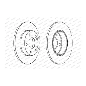 FERODO DDF053 Disque de frein