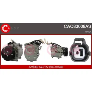 CASCO SRL Compresseur, climatisation pour HONDA: Civic (Ref: CAC83008AS)