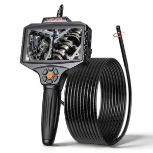 VEVOR Caméra Endoscopique Rotation 360° Endoscope Double Objectif Caméra Inspection pour Canalisati…