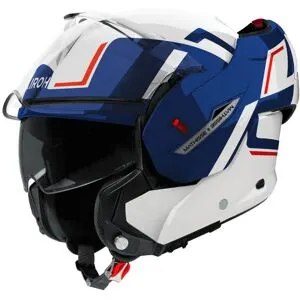 Casque modulable Airoh MATHISSE II GENIUS Blanc Bleu