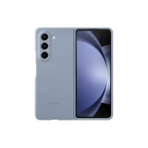 Coque Z Fold 5 Simili Cuir Bleu