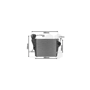 VAN WEZEL Intercooler, échangeur pour PORSCHE: Macan (Ref: 74014701)