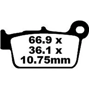 EBC Brakes FA367TT Plaquettes de frein