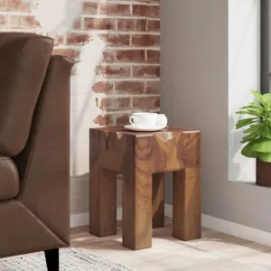 Tabouret bois de teck massif