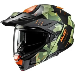 Casque modulable HJC I80 - ROKI Vert/Orange