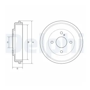 Tambour De Frein Delphi Bf591 Ford