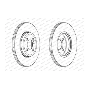 FERODO Disques de frein pour MINI: MINI (Ref: DDF1711C)