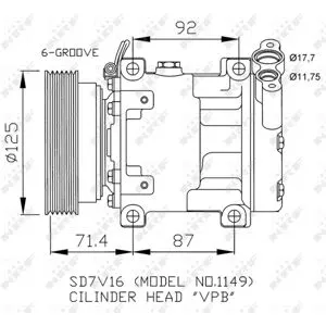 Compresseur de climatisation NRF 32267