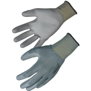 Gants De Manutention Polyester Enduction Polyuréthane Gris Taille 6