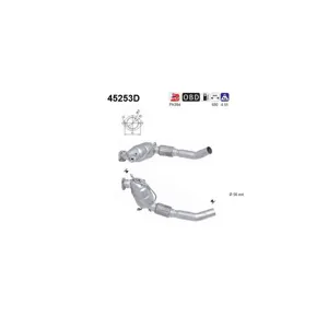 AS Catalyseur pour BMW: X3 (Ref: 45253D)