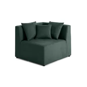 Amalfi - module d'angle réversible - en tissu - vert