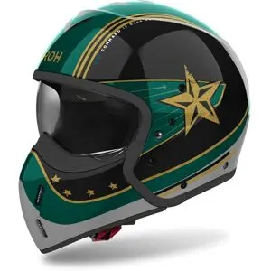 Casque Airoh J 110 Command Menthe Vert Brillant - Casque Transformable AIROH