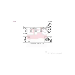 FACET 4.7049 Kit de câbles d'allumage