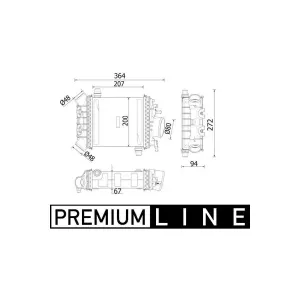 MAHLE CI 547 000P Intercooler