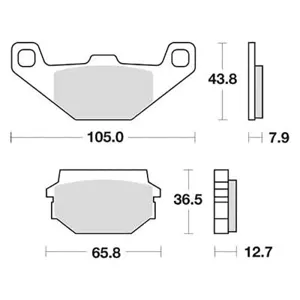 Jeu de plaquettes de frein TRW MCB719