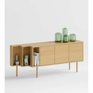 Buffet Design 3 Portes Shift 189cm Chêne