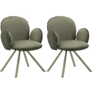Lot de 2 Chaises Design Stoccolma 83cm Vert