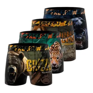 Boxers Garçons Wild Animals x4