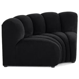 Debbie - module d'angle réversible en tissu texturé - noir