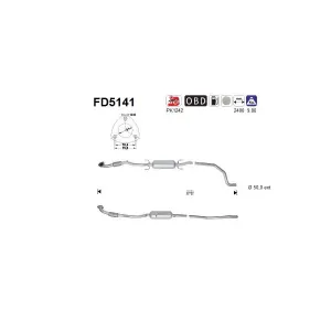 AS FD5141 Filtre à particules