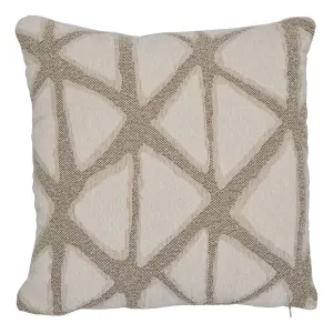 Coussin Déco Jacquard Dune 40x40cm Beige
