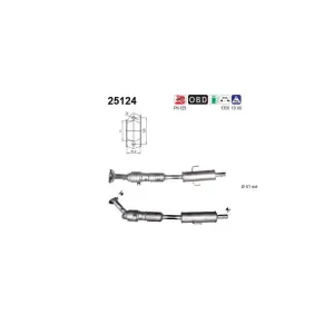 Catalyseur As 25124 Mazda