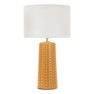Lampe De Table Gliss Moutarde Cm Ø 30x52