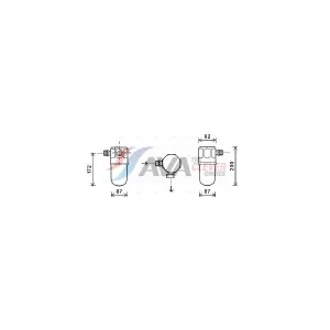 AVA COOLING SYSTEMS OLD563 Filtre déshydrateur clim