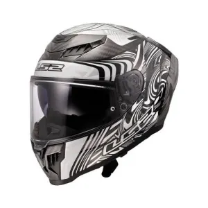 Casque intégral LS2 FF807 CARBON DRAGON ENTHUM Silver