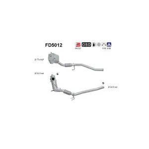 AS FD5012 Filtre à particules