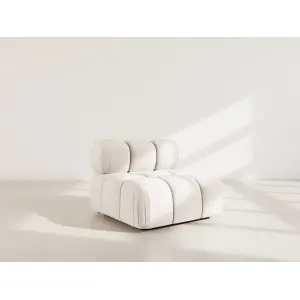 Ruby - Module D'assise En Velours Texturé - Beige