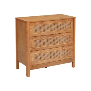 Commode 3 tiroirs tiria - marron