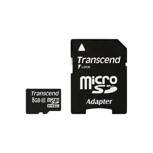 Carte mémoire Transcend microSDHC 8 Go Class 10