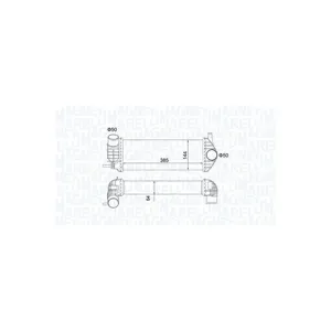 MAGNETI MARELLI Intercooler, échangeur pour RENAULT: Kangoo (Ref: 351319204480)