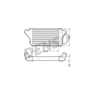 DENSO Intercooler, échangeur (Ref: DIT45004)