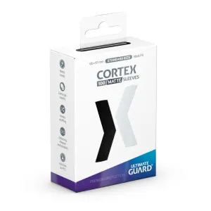 100 pochettes Cortex format Standard Noir Matte - Ultimate Guard