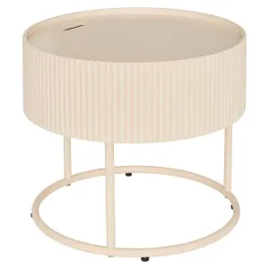Table Basse Avec Rangement Juna 45cm Beige