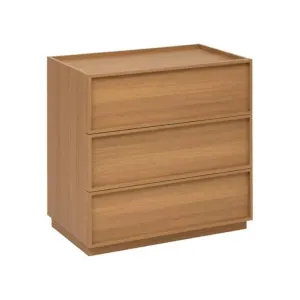 Commode 3 Tiroirs Framy 80cm Marron