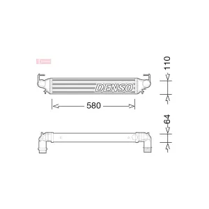 DENSO DIT09118 Intercooler