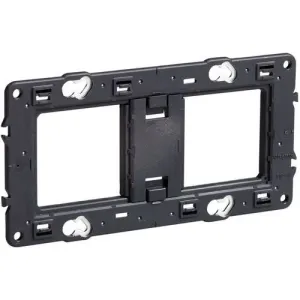 Support de fixation 2 postes Legrand Mosaic composable