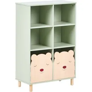 Bibliothèque 3 Étagères Nobby 90 Cm Vert Clair