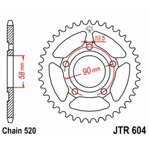Couronne moto JT JTR604,36