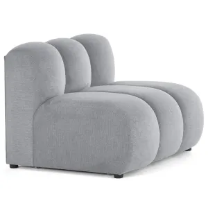 Debbie - Module D'assise En Tissu Texturé - Gris