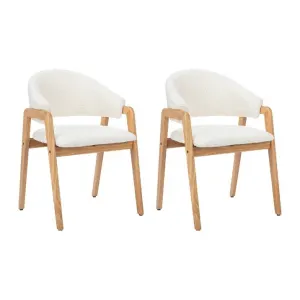Unique Lot de 2 chaises bois blanc
