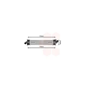 VAN WEZEL Intercooler, échangeur pour FORD: Focus, Kuga, C-Max (Ref: 18004366)