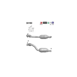 AS Catalyseur pour RENAULT: Clio (Ref: 30190)
