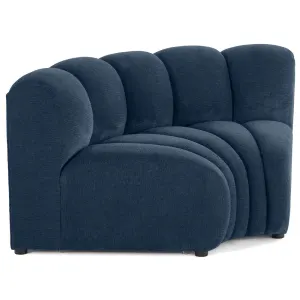 Debbie - module d'angle réversible en tissu texturé - bleu