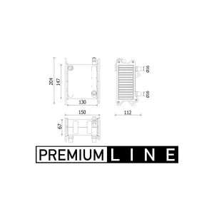 MAHLE CI 224 000P Intercooler